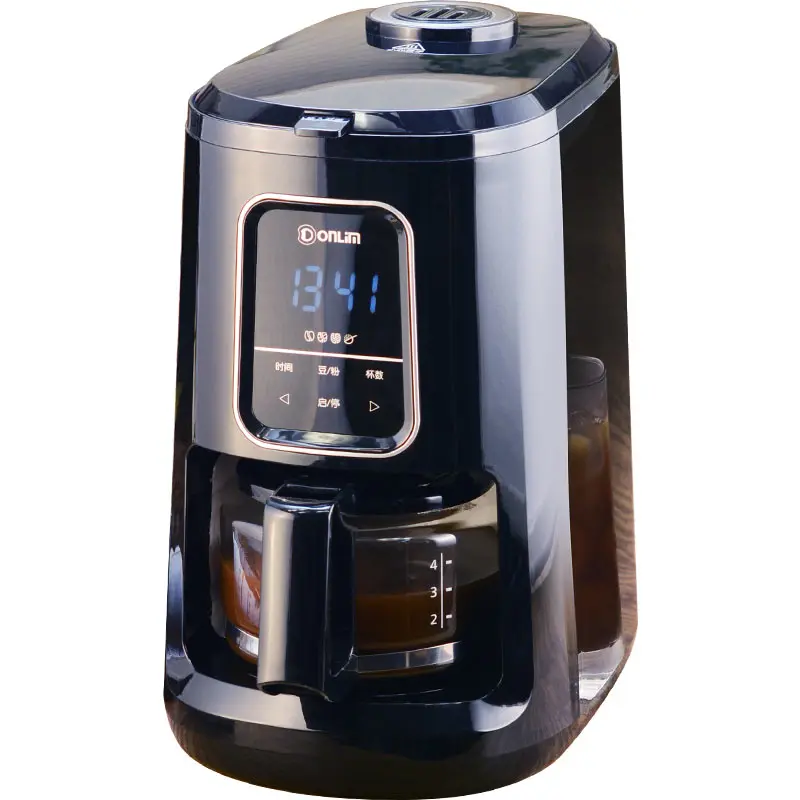 

zq Fully Automatic Coffee Grinder Household Small American Mini Office Grinding Beans