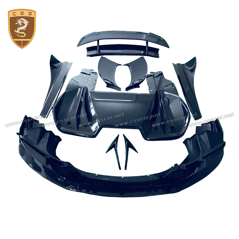 

Fit for Mclaren MP4-12C Carbon Fiber front lip rear diffuser spoiler wing side skirts side vents Car body kit Change DMC style