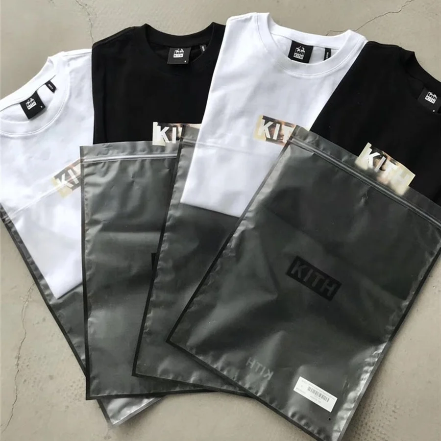 

Футболка KITH The Godfather для мужчин и женщин, тяжелая ткань, унисекс, Классическая, с принтом коробки, с надписью на змейке, с задней пленкой