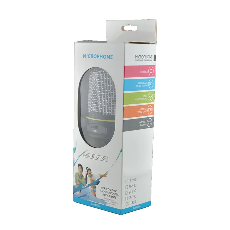 Профессиональный аудио конденсаторный микрофон для студийной звукозаписи со