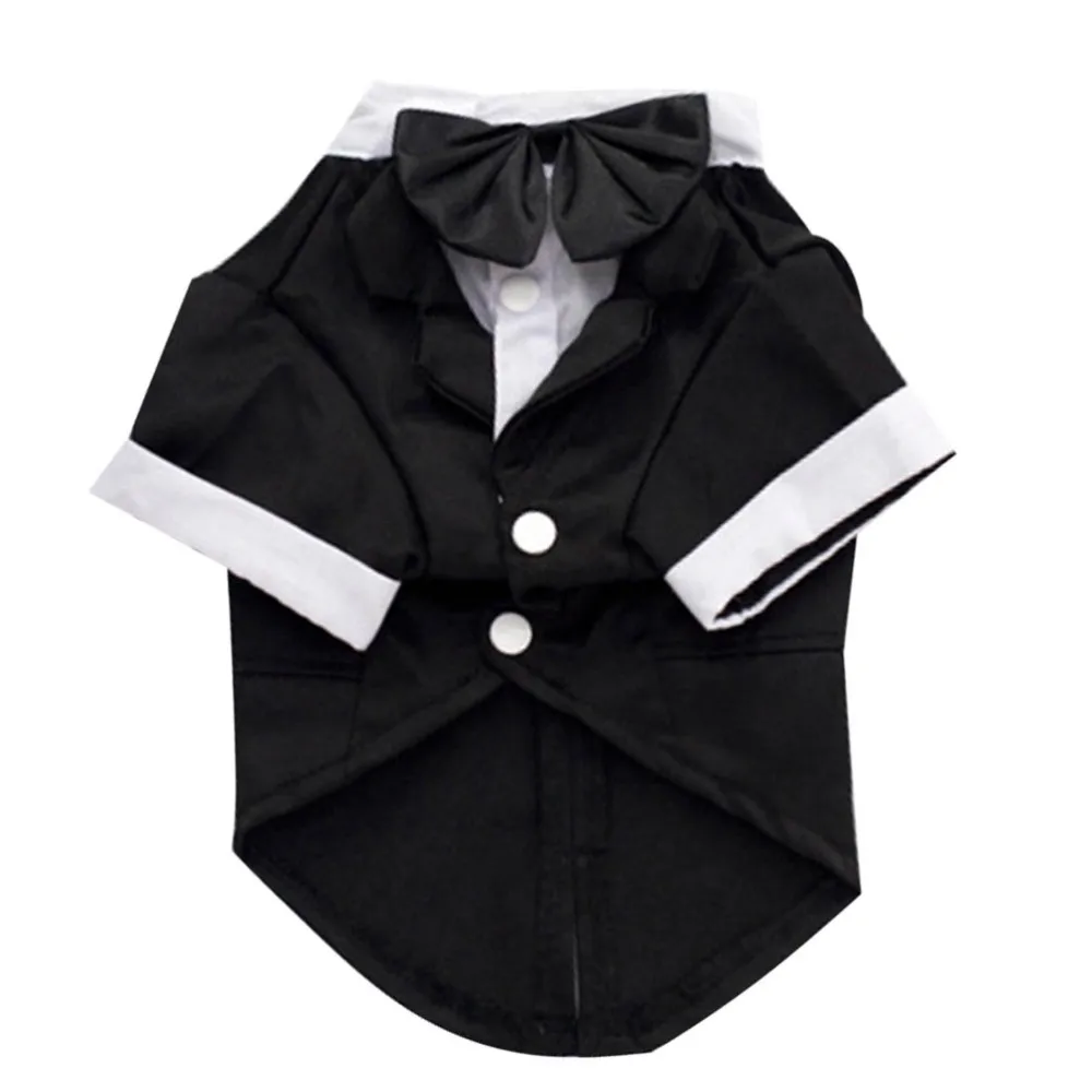 Смокинг для собак Свадебный костюм собаки домашнего питомца с бантом