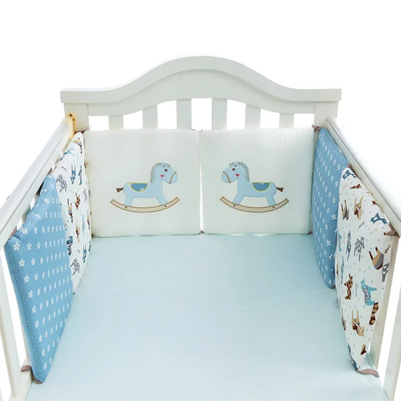 6 шт./лот хлопковый защитный бампер для детской кроватки с рисунком Детский