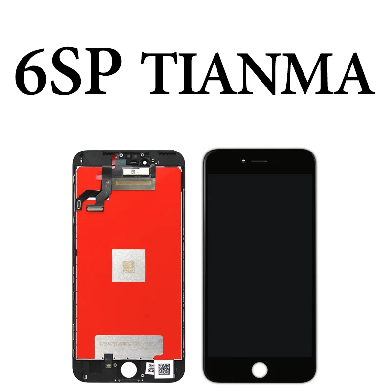 Премиум Версия Tianma для iPhone 5S, SE 6 6S Plus 7 8 Plus ЖК сенсорный экран Стекло сборка Бесплатный подарок без битых пикселей - Цвет: for iphone 6sP black