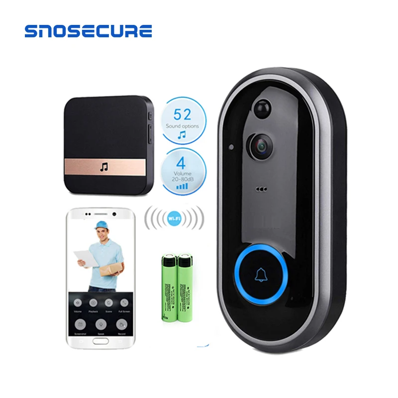 SNOSECURE видеодомофон 720P камера безопасности домофон двусторонняя аудиосвязь