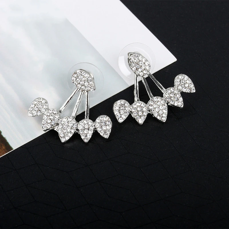 Серьги-гвоздики ZRHUA в стиле бохо женские модные металлические серьги розового