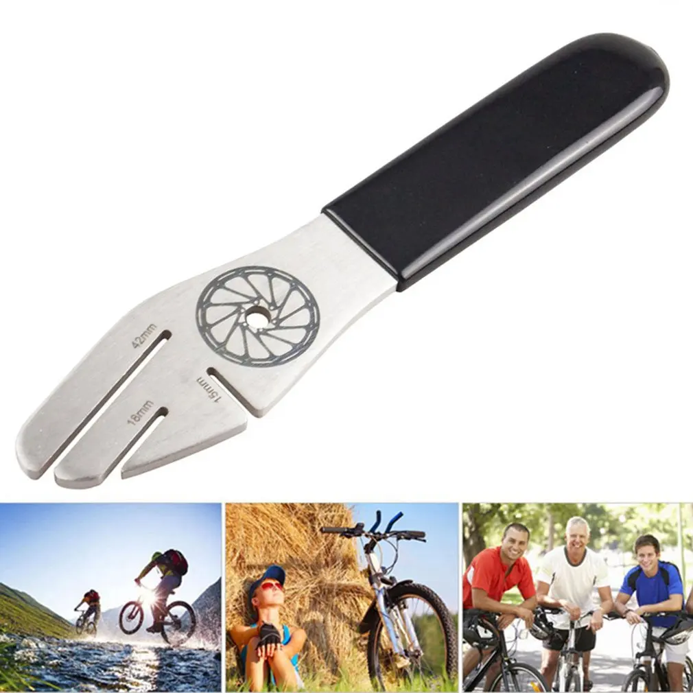 

MTB Bike Bicycle Disc Brake Rotor Alignment Truing Tools Mountain Bicycle Disc Flattening Correction Wrench Stainless Steel Tool