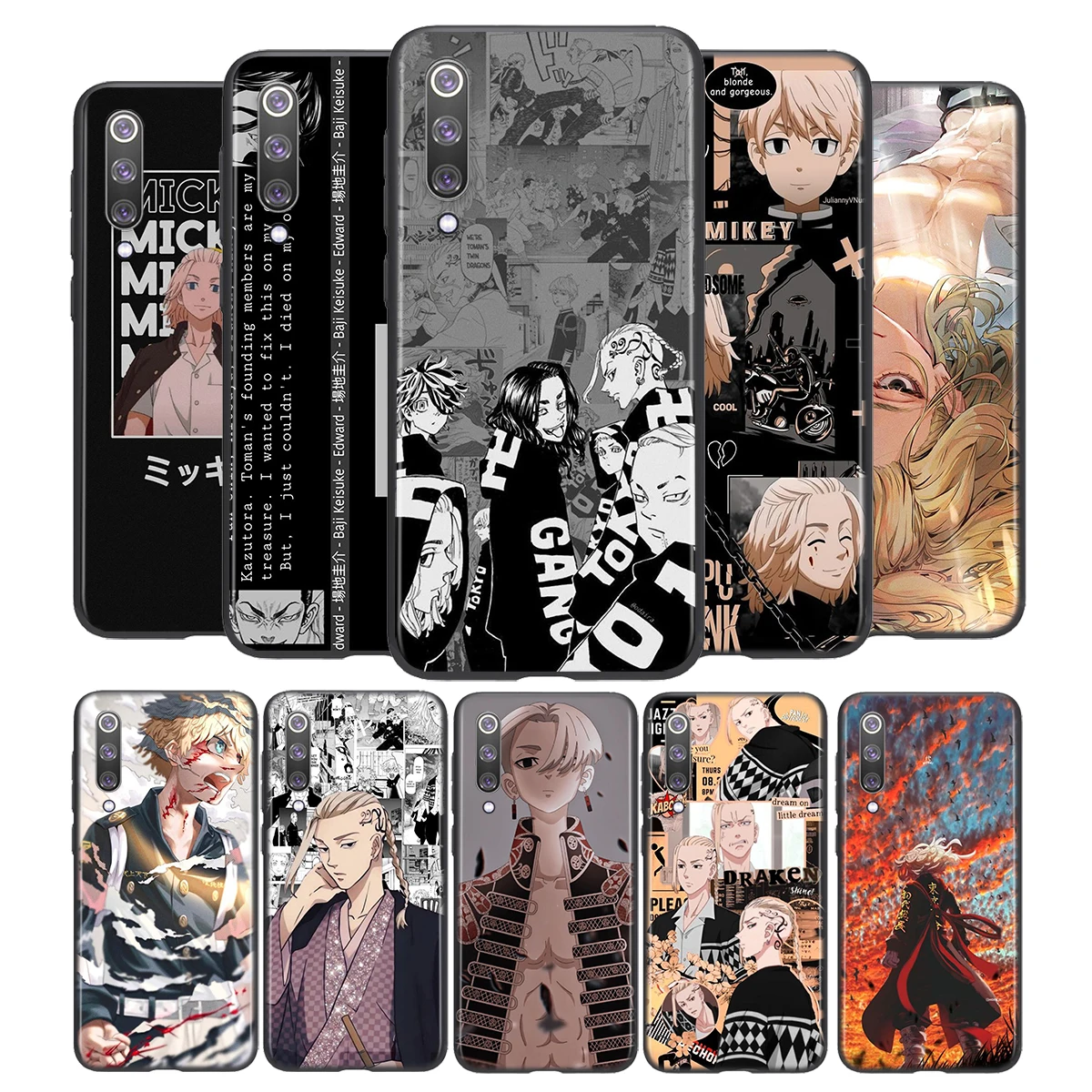 

Hot Tokyo Revengers For Xiaomi Mi 11i 11 10T 10i 9T 9 Note 10 Ultra Lite Pro 5G SE Black Phone Case Soft TPU Funda Capa