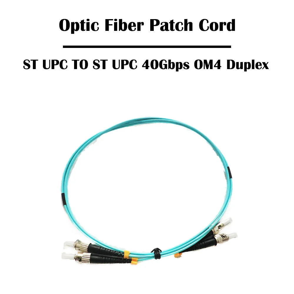 Оптоволоконный патч-корд ST UPC TO 1 0 м 10 Гбит/с OM3/ 40 OM4 мм мультимодовый дуплекс 2 50/125 5