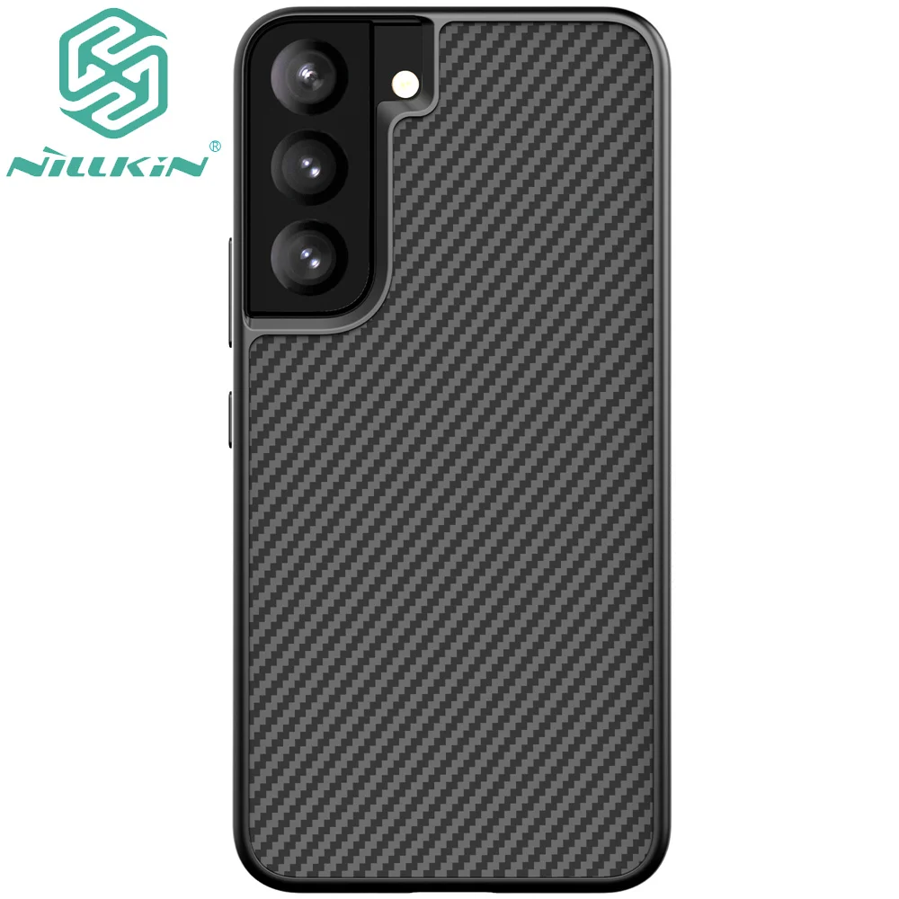 Чехол Nillkin из синтетического углеродного волокна для Samsung Galaxy S22 Ultra Plus защитный