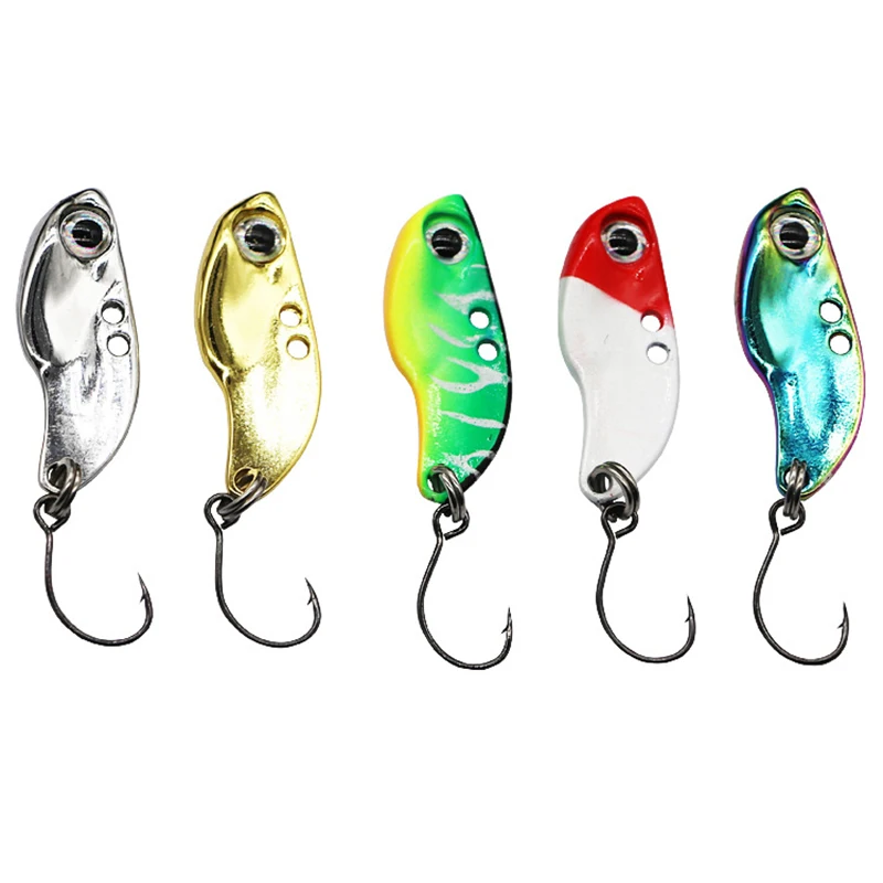 

1Pcs New Metal Mini VIB Fishing Lure 2.5g 2.8cm Fishing Tackle One Hook Spoon Crankbait Vibration Spinner Sinking Bait Tackle