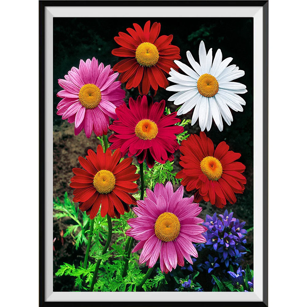 

Роза Ваза Цветочная корзина Печать Ткань 11CT Вышивка крестом полный комплект DMC нитки крафт ручная работа считается