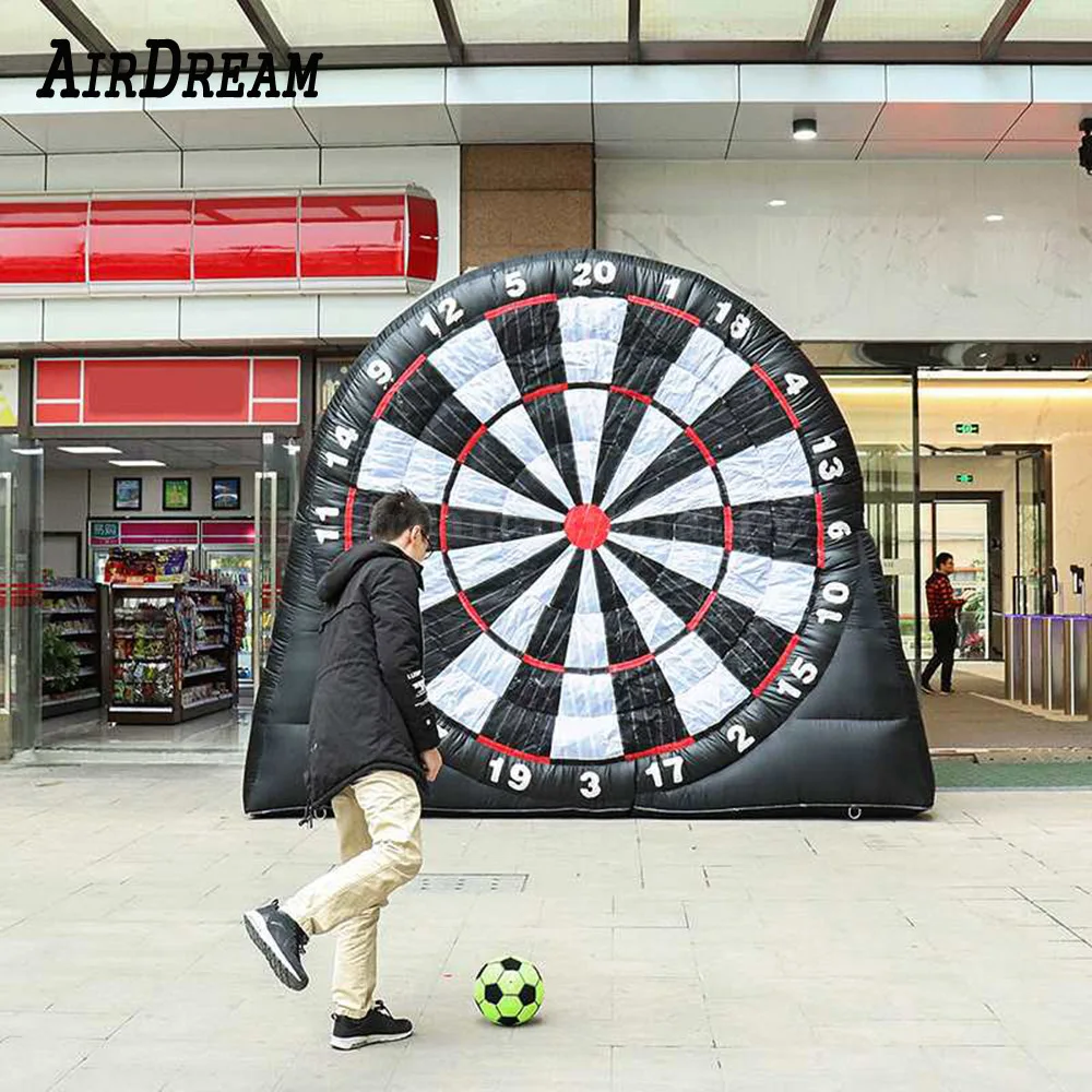 

High quality 3/4/5 meters tall giant inflatable soccer dart board large football kick for outdoor dartboard target game toy