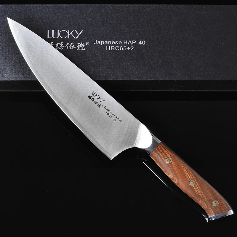Gyuto, кухонный нож шеф-повара, японский HAP40, сталь, Высокоуглеродистая сталь, Кливер, филе для мяса, рыбы, нарезка, разделочный нож для приготовления пищи 28