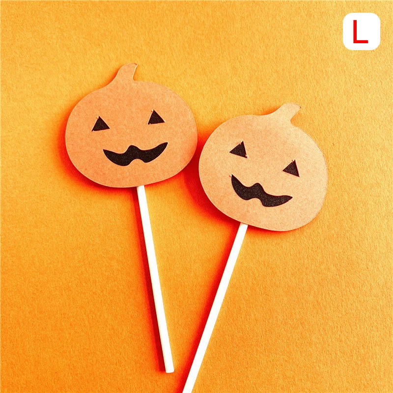 Хэллоуин кекс украшения карточки-топперы Тыква выбирает паук замок ведьмы для