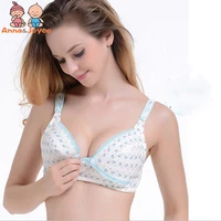 cotton soft lactation bras printing flower front opening nursing bras for pregnant womens bra hyfz0006