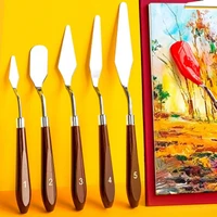 oil painting scraper pigment palette knife oil painting knife art acrylic gouache pigment blade pick knife painting set