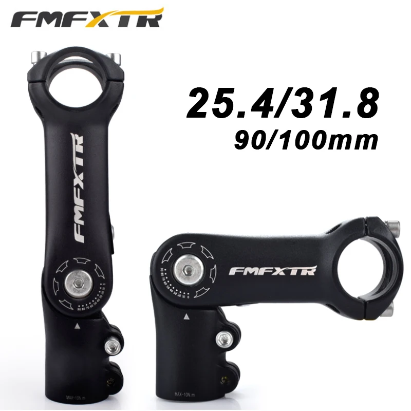 

FMFXTR Adjustable Bicycle Stem 25.4/31.8mm Riser Stem Aluminum Alloy 90mm 110mm Bike Handlebar Stems Extend The Fork MTB Part
