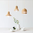 Абажур из натурального ротанга ручной работы, люстра, Висячие световые Оттенки для семьи, 37 МФ