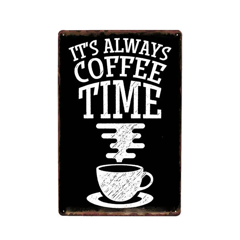 В европейском стиле ретро символов Кофе раза железная картина металлического