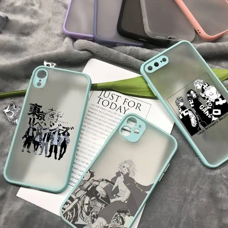 

Japan Anime Tokyo Revengers Phone Case matte transparent For iphone 7 8 11 12 plus mini x xs xr pro max cover