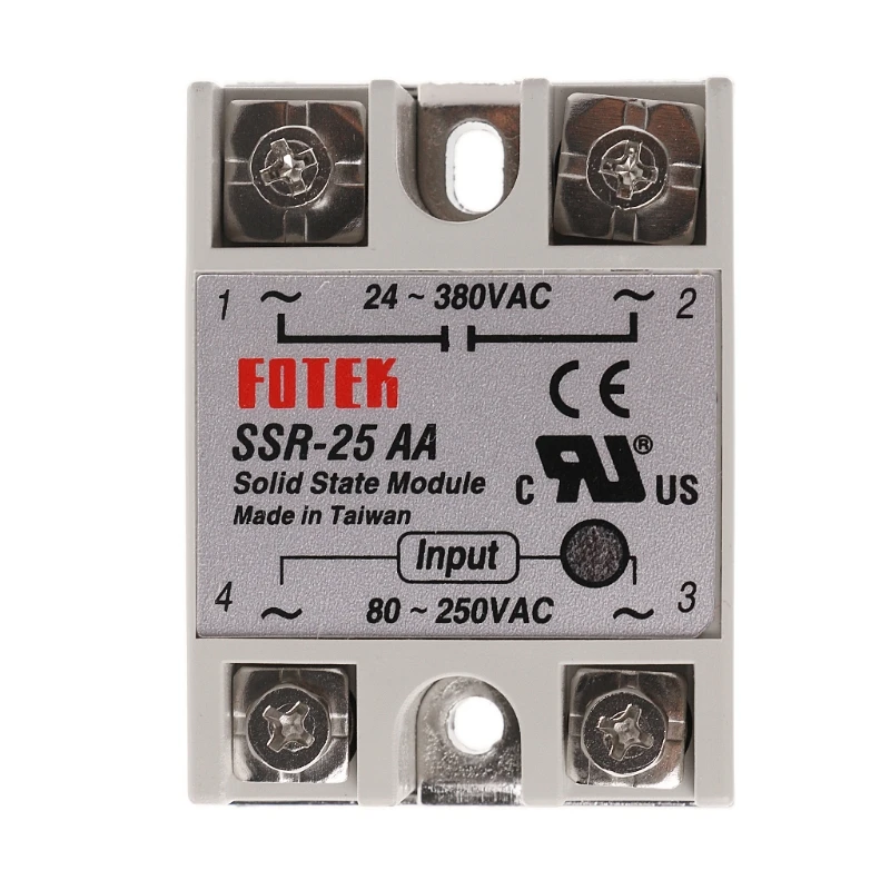 Твердотельный релейный модуль SSR 25 AA 25A 250V 80 AC вход 24 380V выход оптовая продажа|Реле|