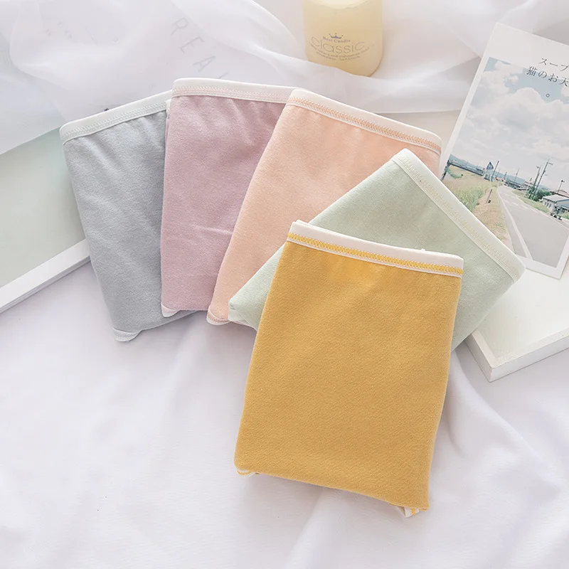 

3Pcs Women Briefs High Waist Cotton Panties Girls Cotton Cute Underwear Solid Color Lingerie Fashion Intimates Size M-XXL