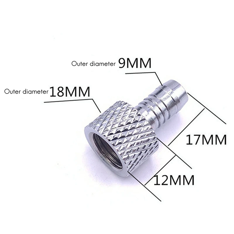 Water-Cooling Joint Water Stop Pagoda Hose Hard Tube Conversion Head Internal Thread G1/4 Outer Diameter 9MM |