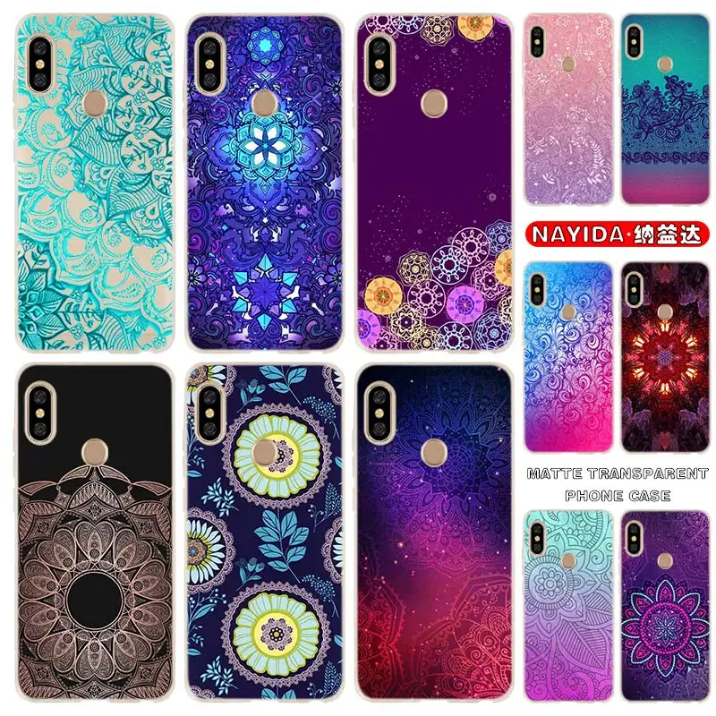 

Мягкий силиконовый чехол для Xiaomi Redmi 9 8 7 6 5 4 a 9at Prime 5Plus K20 Pro 4x Y3, чехол, мандала, чехлы