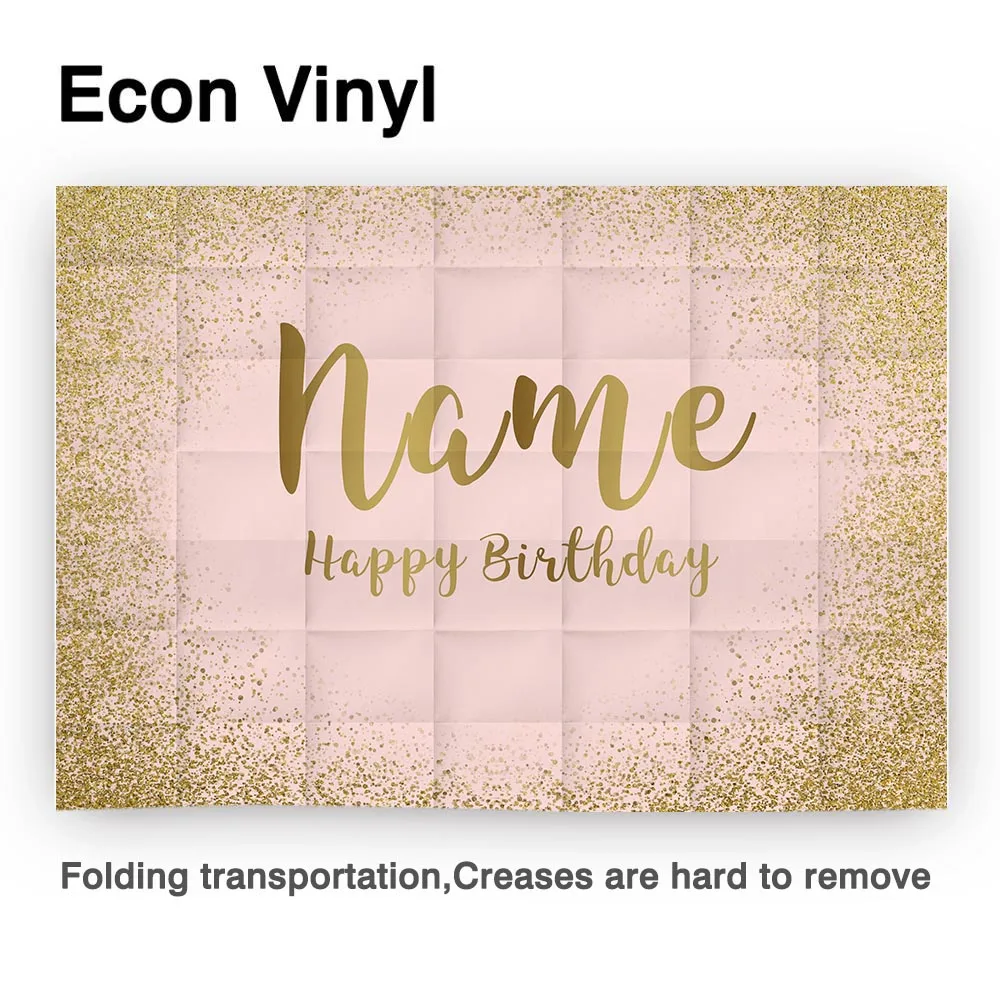 Фон для дня рождения Allenjoy розовый Золотой блестящий портрет вечевечерние НКА