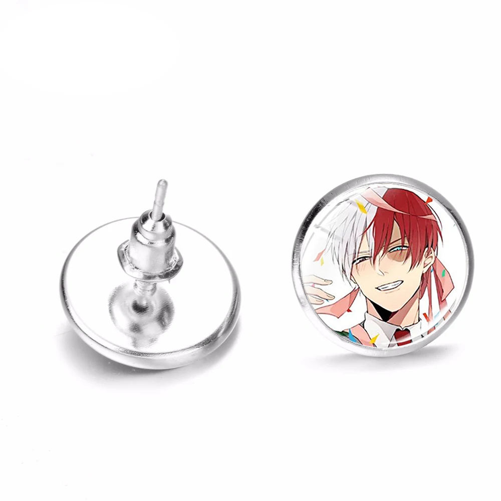 Серьги-гвоздики в стиле аниме Моя геройская Академия коллекция отаку ручная