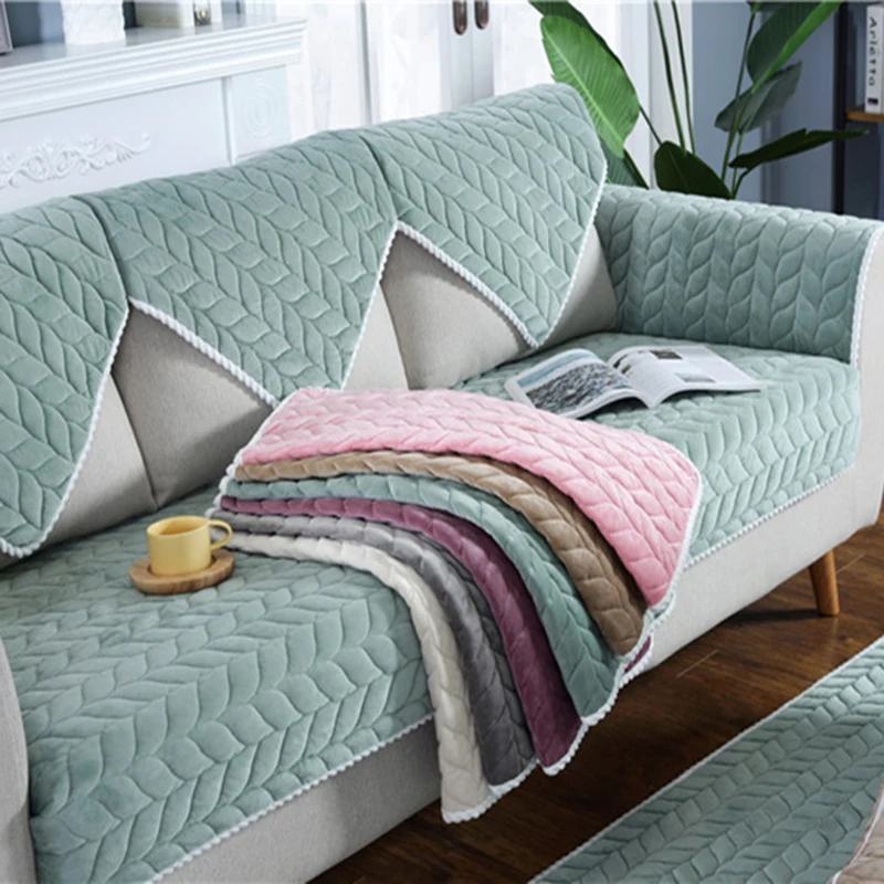Утолщенная Полиэфирная/хлопковая Крышка для дивана эластичная