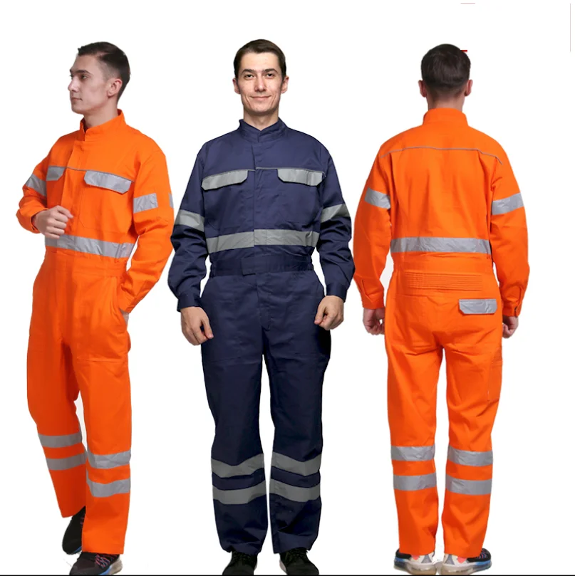 Мужская Спецодежда из чистого хлопка Антистатическая светоотражающая