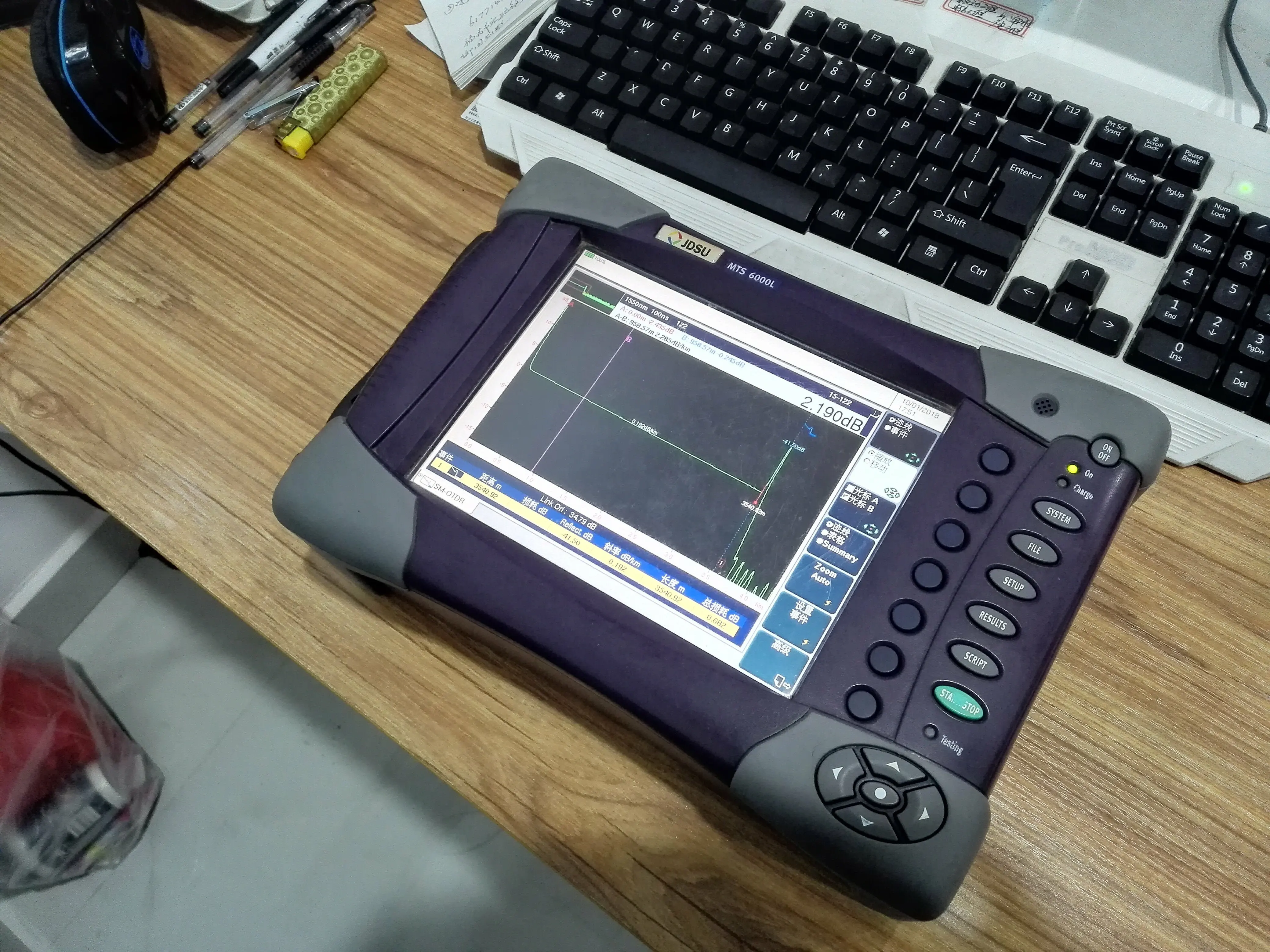 Original JDSU MTS-6000 OTDR Battery MTS6000 LI204SX-60A Replacement li-ion battery pack 7800mAh 10.8v