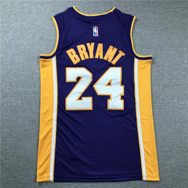 

NBA Men's Los Angeles Lakers #24 Kobe Bryant Career Memorial Black Mamba Basketball Jerseys