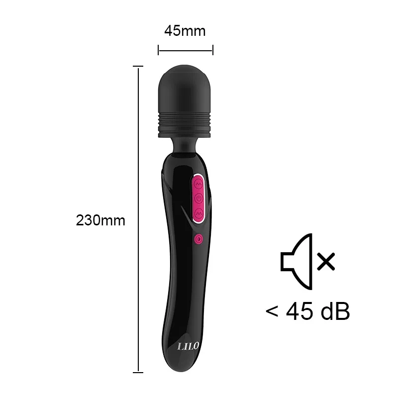 Arbitrary Rotation Dildo Vibrator Double Head Vibration Clit Stimulator Magic Wand AV USB Charging Sex Toys for Women | Красота и