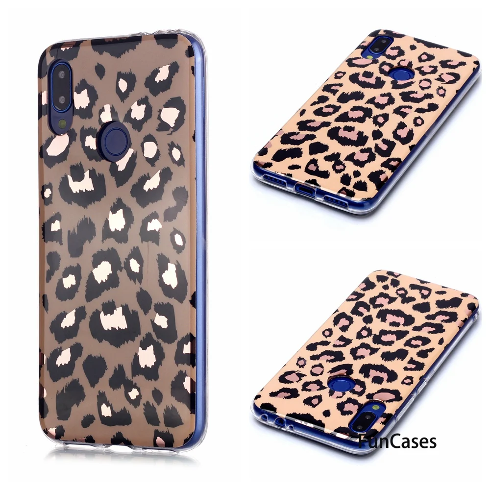 Черные и золотые Пластиковые чехлы для estojo Redmi Note 7 Металлический Мягкий ТПУ