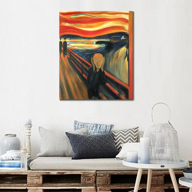 Картина маслом от Edvard Munch The Scream высокое качество ручная роспись известные