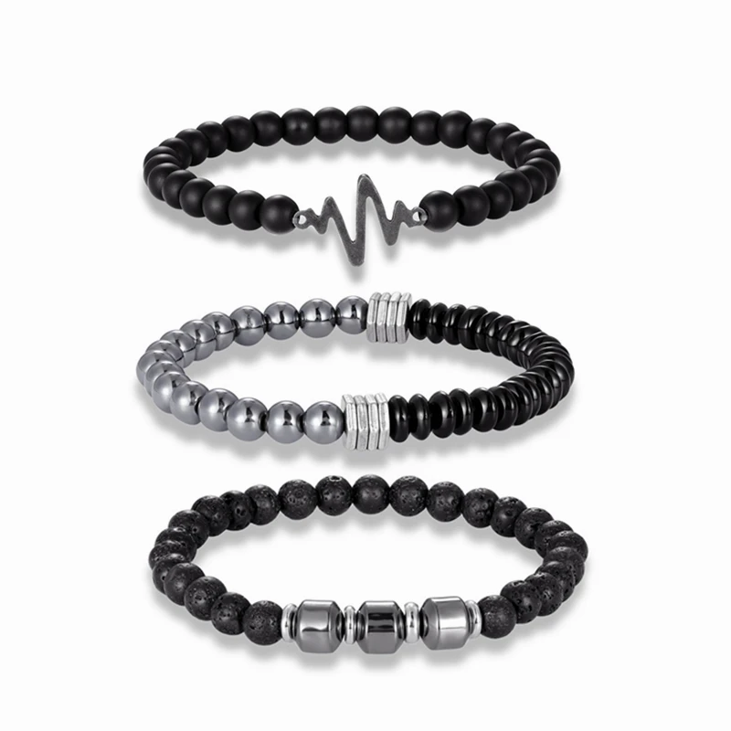 3/4 шт./комплект браслеты из натурального камня|Плетеные браслеты| |