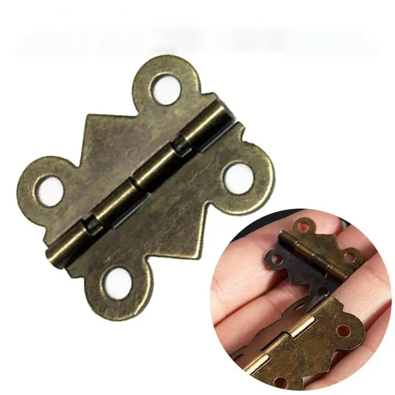 10 шт 180 мини Античная бронзовая Бабочка Форма петли ювелирных изделий деревянная