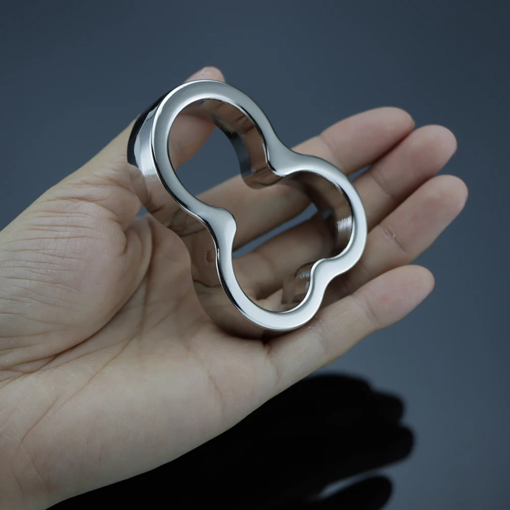 Новинка металлическое кольцо в виде шара для мошонки с замком пениса сверхмощный