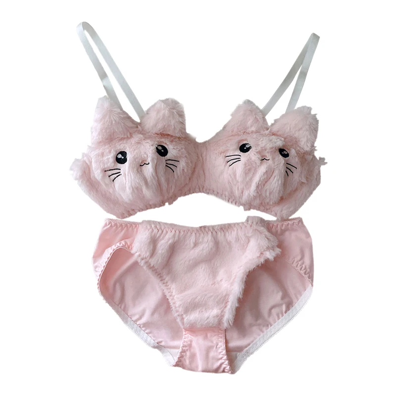 

Honviey inter Thick bra set sexy spongeless women underwear set female bralette set