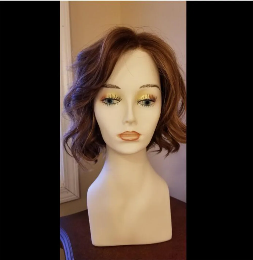 15 &quotвысокий ПВХ пластиковый манекен голова манекена для ожерелья/крышки/парик