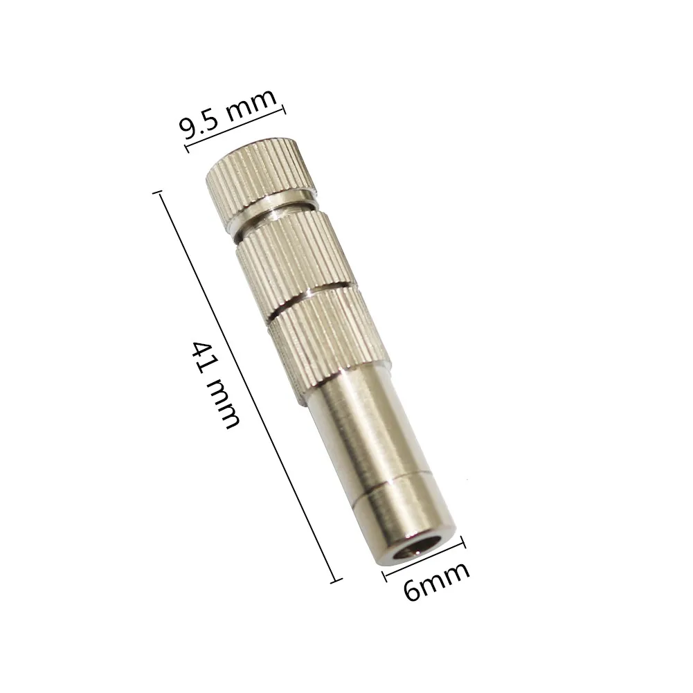 6mm Metal Low Pressure Quick-connect Misting Nozzle With Filter inside 0.2/0.3/0.4/0.5/0.6mm Orifice Cooling Irrigation Sprayer | Дом и сад