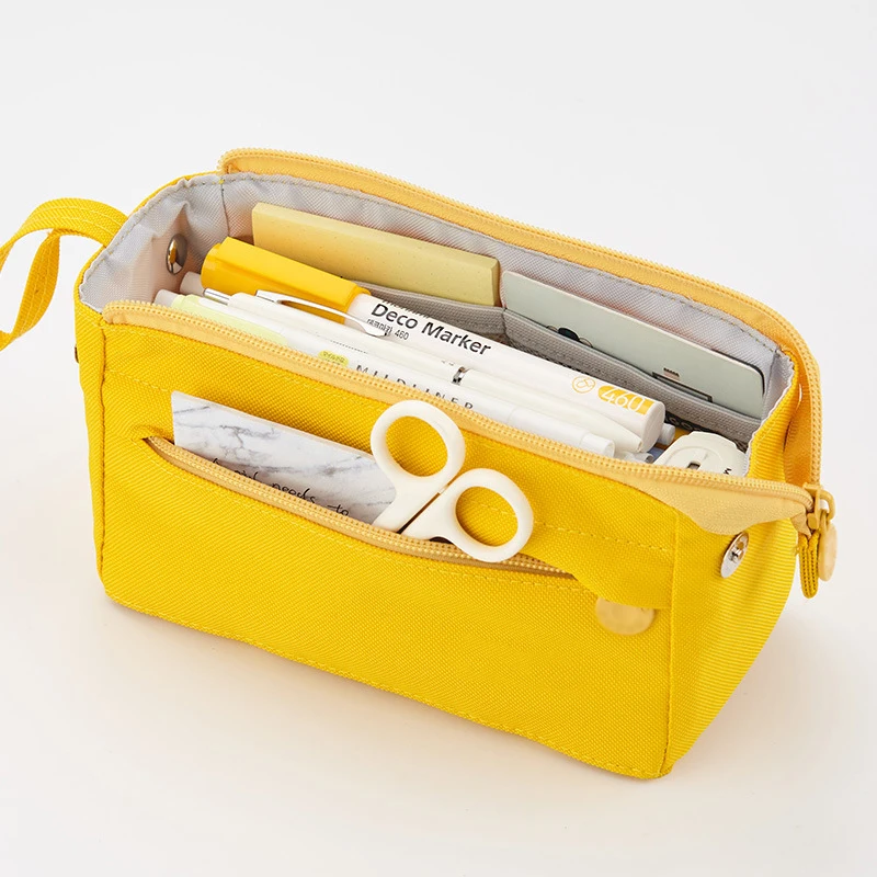 

Multipurpose Pencil Bag With Independent Zipper Large Capacity Stationery Organizer For Office Home