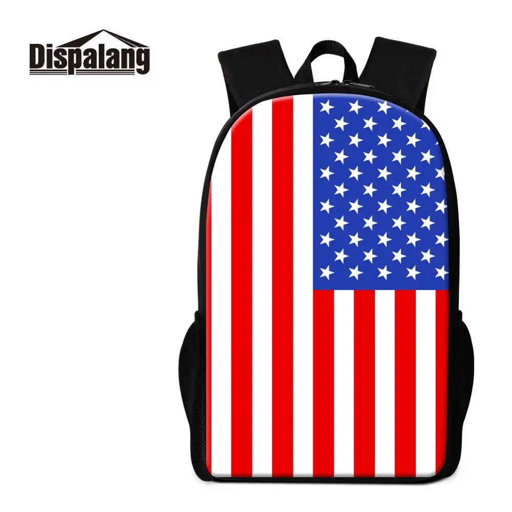 Школьный ранец Dispalang для подростков с национальным флагом США рюкзак принтом