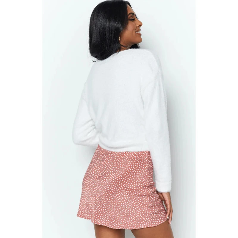 Мини-юбка vadim женская с принтом румян завышенной талией милая Одежда для танцев