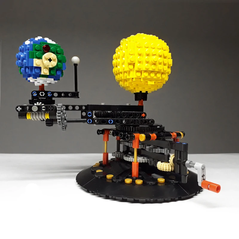 Конструктор MOC Idea Earth 4477 модель земли Луны и солнца Алмазный Мини конструктор
