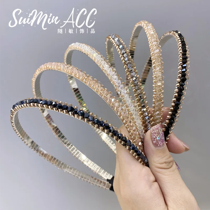 Женские резинки для волос в Корейском стиле с кристаллами и стразами аксессуары