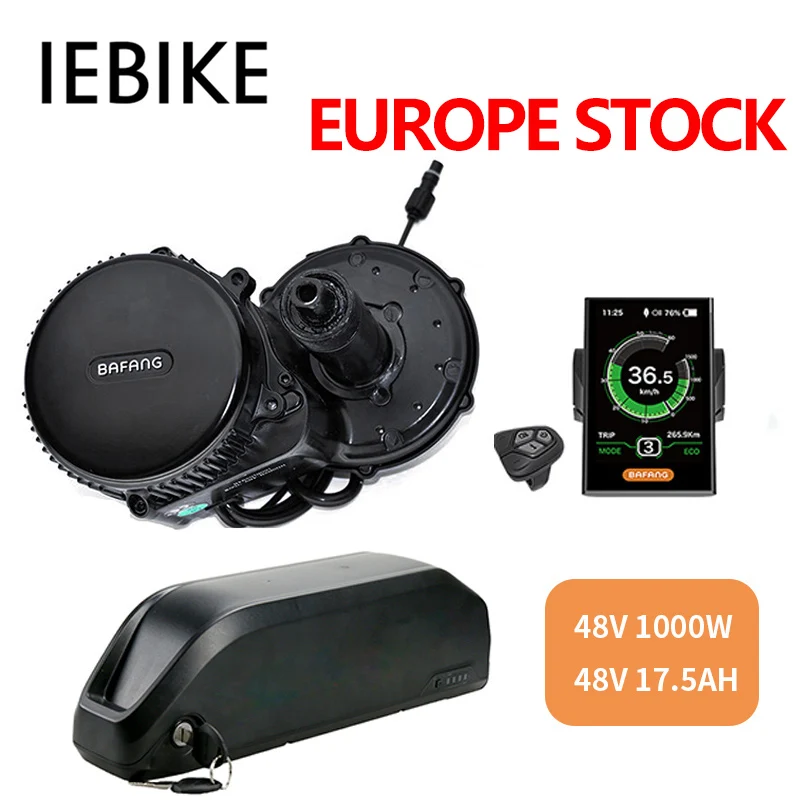 BBSHD Bafang Mid Drive 48 в 1000 Вт комплекты электродвигателей для электровелосипеда с