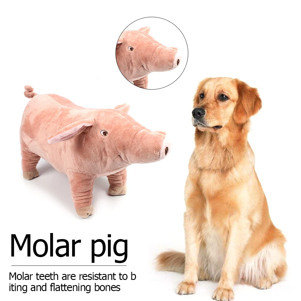 

Dog Bite-Resistant Molars Accompany Sleeping Pig Pet Plush Toy Doll Teddy Gritting Resistant Molar Bite Resistant Supplies